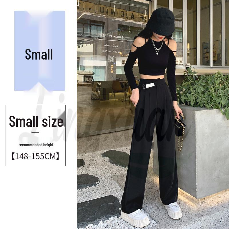 2026 Women s High Waist Loose Fit Straight Leg Suit Pants - Spring/Autumn S