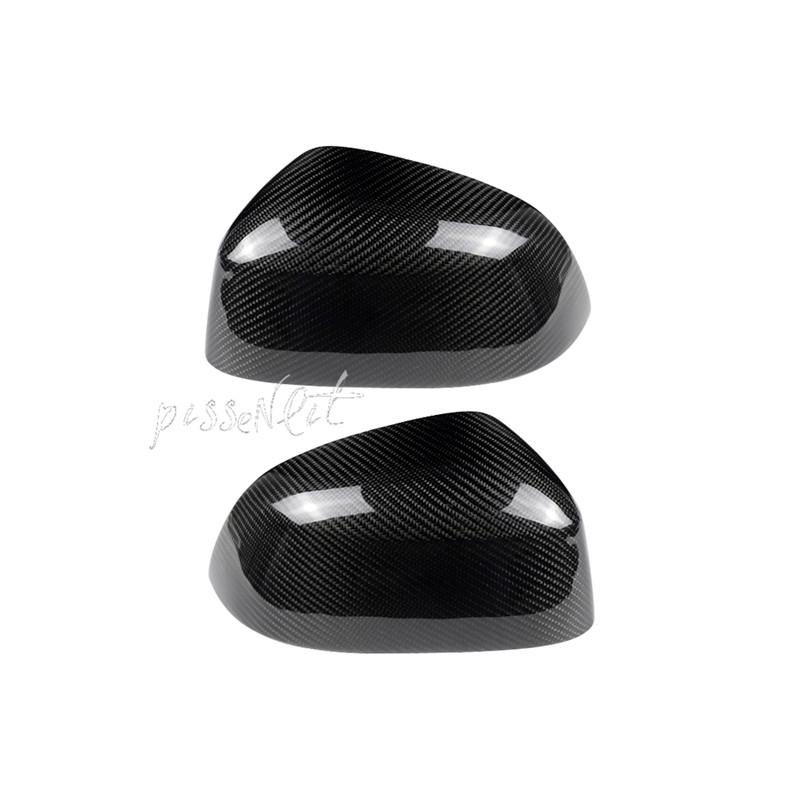 Carbon Fiber Side View Mirror Caps Replacement for BMW X3 X4 X5 X6 F15 F16 F26 Upgrade X5M X6M Look Fitment Side Mirror Cover
