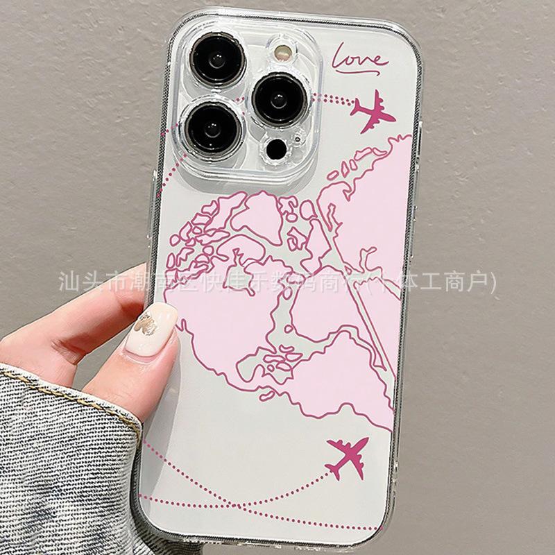 Love Flight Route iPhone11/12/13/14/15/16/17 Promax iPhone 78plus Phone Case