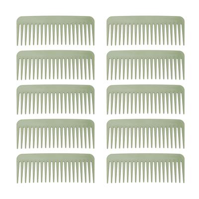 10pcs Hair Detangling Comb Wheat Straw Wide Teeth Comb Hair Styling Wide Teeth Comb for Home Hair