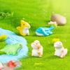 Yousheng Micro Landscape Ornament Mini Dinosaur Resin Figurines Forest Theme Miniature Decor Decorative Desktop Plant Pot Accessories