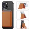 Leather Card Holder Magnetic Wallet for Magsafe Multifunctional Magnetic Phone Pouch Stand for IPhone 17 Air 16 Pro 15 14 13