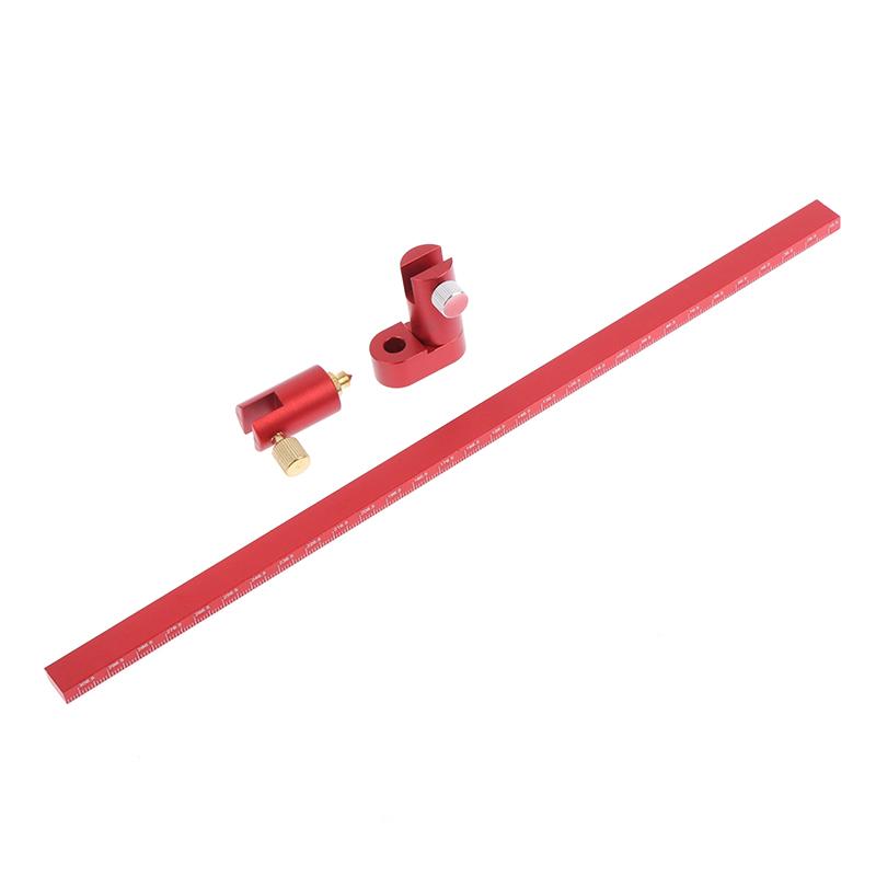 300Mm Adjustable Drawing Circle Ruler Aluminum Scribing Circle Ruler Compass Woodworking Fixed-Point Circle Line Marking Gauge
