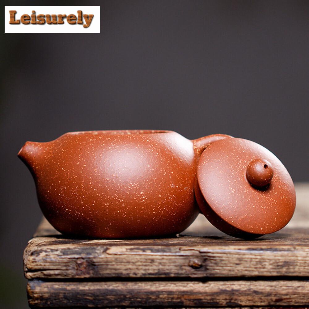 180ML Chinese Authentic Yixing Teapot Famous Handmade Mesh Holes Filter Teapot Xishi Teapots Purple Mud Custom Teaware Gifts