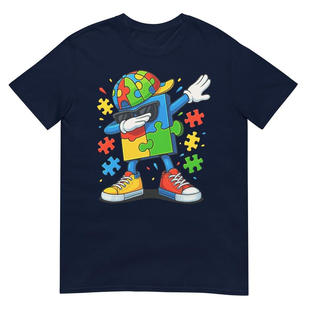 Dabbing Puzzle Autism Awareness Tshirt S