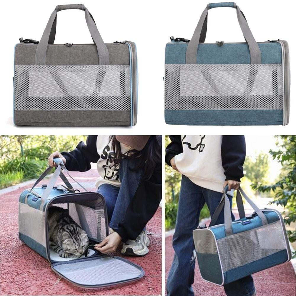 Breathable Travel Dog Carrier Comfortable Handle Portable Pet Shoulder Bag Pet Going Out