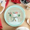 Christmas Cotton Rope Round Coasters Heat Insulation Non-Slip Durable Printed Coaster Home and Decoration Kitchen Utensils