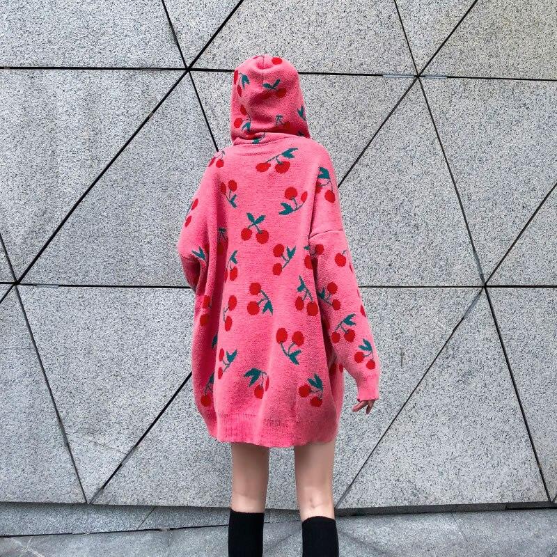 XITAO Lovely Cherry Pattern Sweater XJ2476