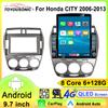 Android 13 Auto Car Radio Multimedia Video Player For Honda City 2006 - 2013 Navigation GPS Carplay WIFI+4G 360 Camera Head Unit