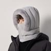 Keep Warm 3-in-1 Winter Cycling Hat Cold Resistant Head Cover Warm Scarf Face Mask Velvet Windproof Lei Feng Hat Women