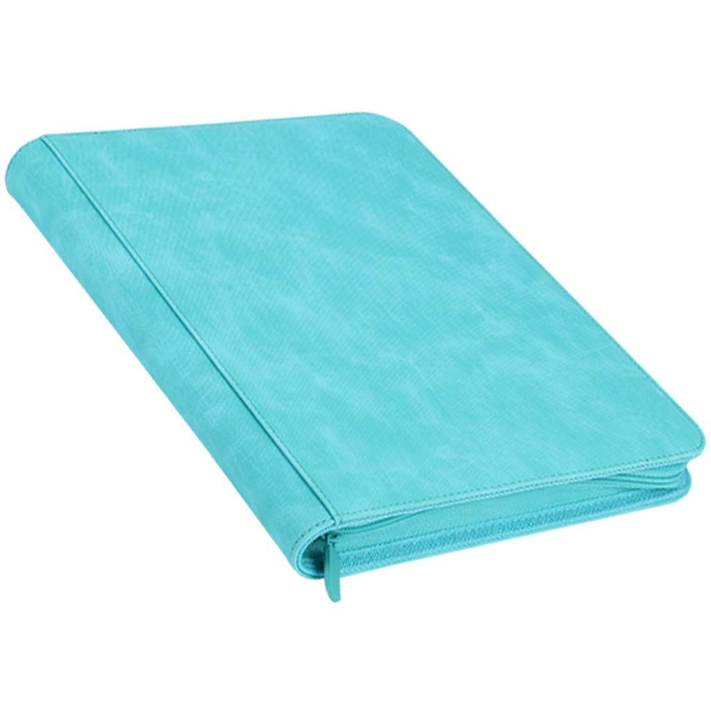 Waterproof 9-Pocket Trading Card Album Folder Side Loading Pocket Binder Leather Small Coins Collection Book Durable