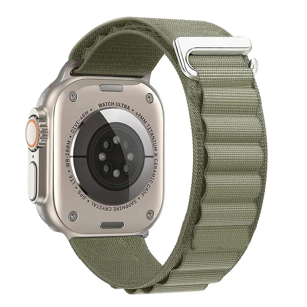 Alpine Loop Strap For Apple Watch Ultra 3 Band 49mm 11 10 9 8 7 46mm 42mm 45mm 41mm Nylon Sport Bracelet iWatch 6 5 SE 44mm Belt