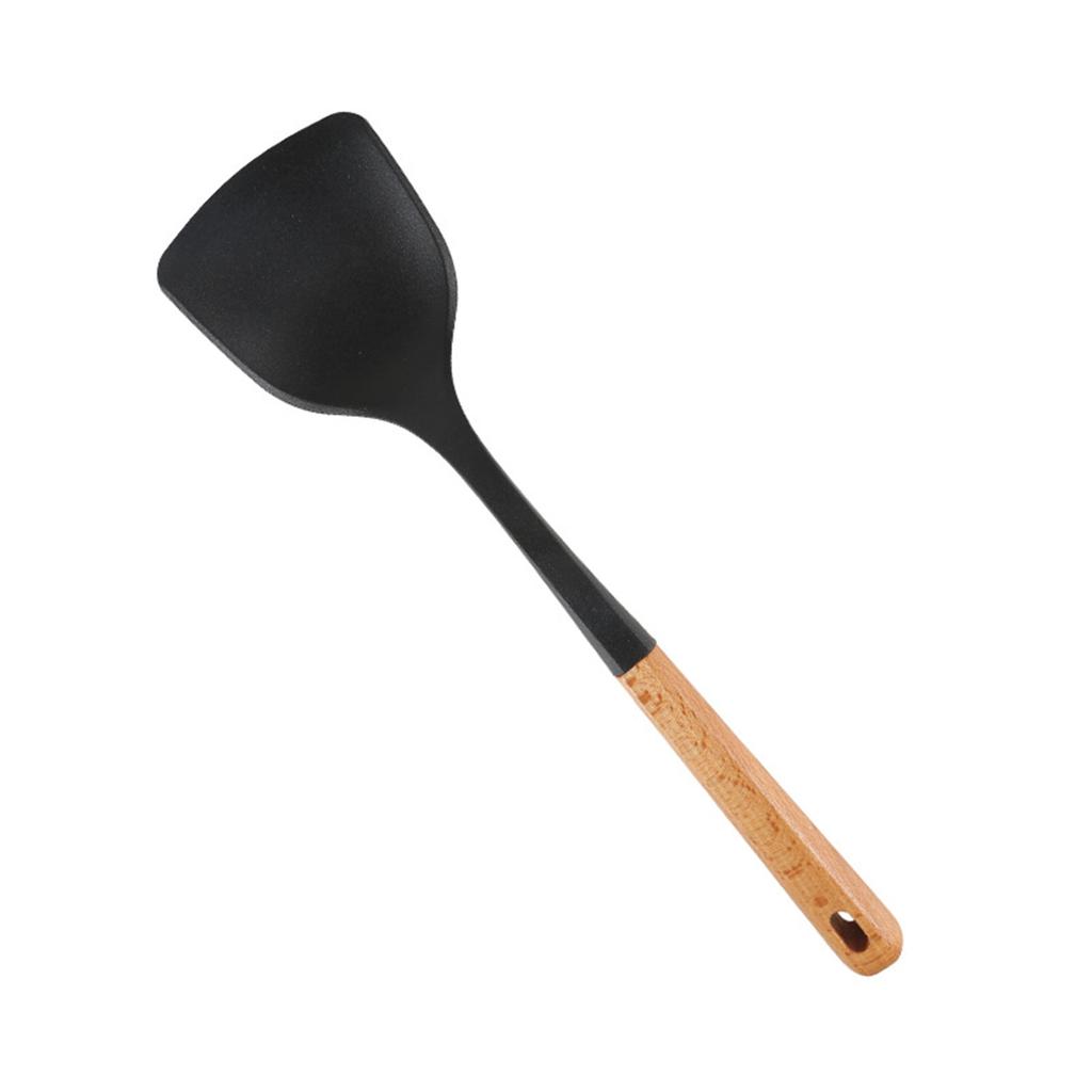Silicone Cooking Utensils, Kitchen Utensils, -Free Spatula Set With Heat-Resistant Wooden Handles, Suitable For Non-Stick Pans