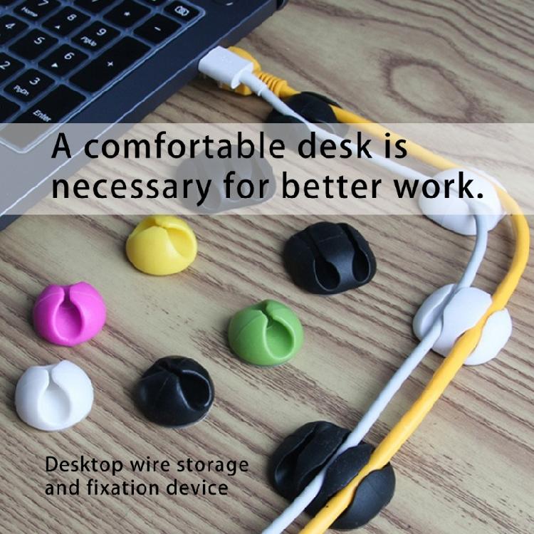 Pack Of 10 Adhesive Cable Clips Holders For Organizing Power And Charging Cords Ideal For Office Desks And Home Use