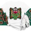 Joyeux Noël T-shirt Mode Femmes T-shirt Vin Rouge et Chapeau De Noël Imprimé Hauts Manches Courtes Femme Graphique T-shirts