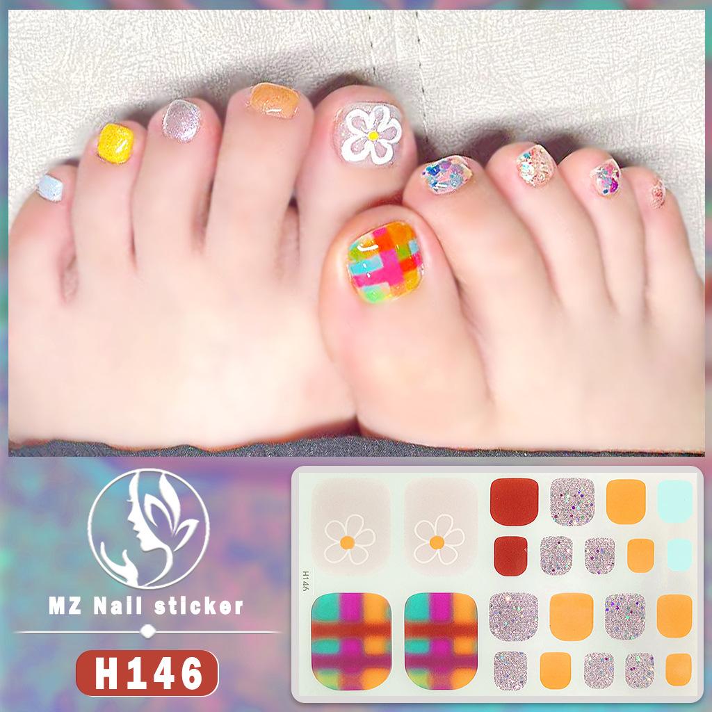 H New Nail Sticker 3D Diamond Nail Sticker Waterproof Long-lasting White Nail Sticker