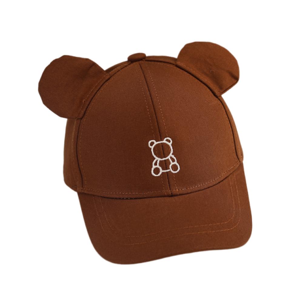 Cartoon Bear Toddler Peaked Cap Cute Baby Sun Visor Hat Children Sports Hats School Use