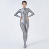 Sexy Women Oil Glossy Shiny Elastic Bodysuit Candy Color Bodycon Tights Jumpsuits One Pieces Thong Cosplay Maid Shaping Leotard