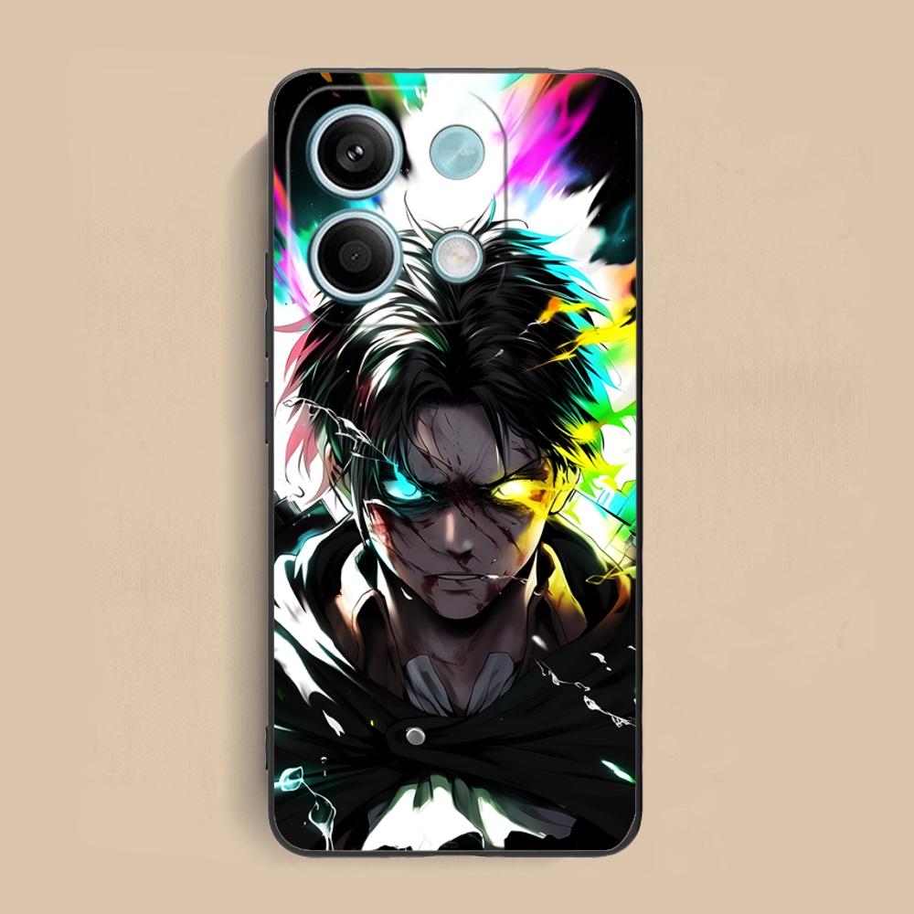 AOT Eren Yeager Matte TPU Mobile Phone Case for Xiaomi Redmi 15 14 13 12 A5 3 2 1 C Plus 4G 5G Colorful Printing Cover
