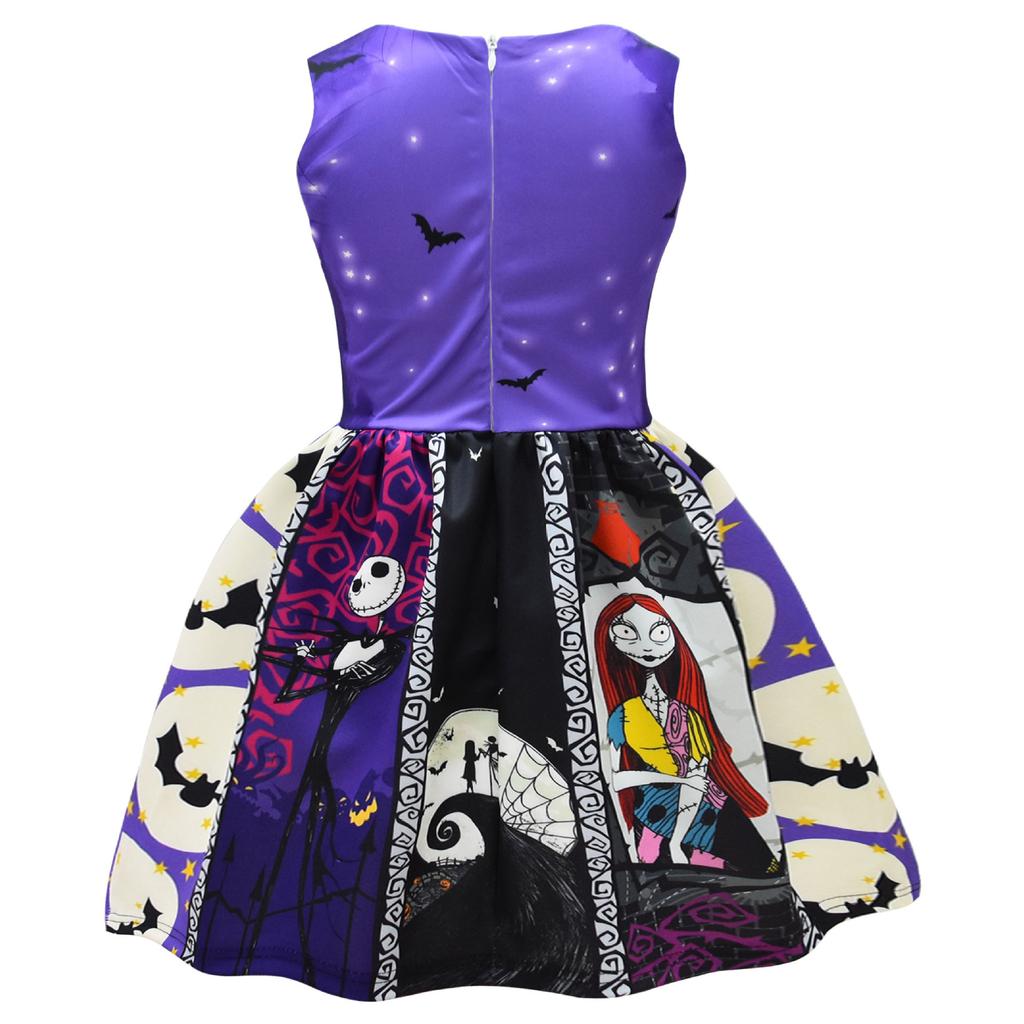 Halloween Sally And Jack, Bow Girl Dress + Bag 9196