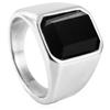 2026 Jewelry Personalized Fashion Square Simple Gemstone Trendy Men's Ring