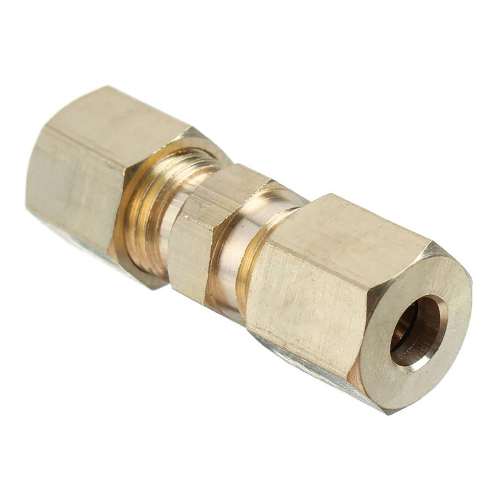 5PCS 316IN Brass Compressions Fittings Connector Corrosion Resistant Durable Brake Pipe Connector