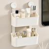 Wall-Mounted Suction Cup Storage Basket