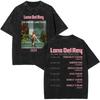 T-shirt Grafica Lana Del Rey Occhi Vintage Lavata Uomo Donna Moda T-shirt Oversize a Maniche Corte Maschile Casual Cotone