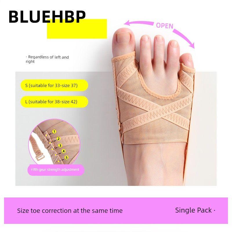 

German Brand Thumb Valgus Correction Socks Toe Rectifier Toe Separator Little Toe Varus Separator Wearable Shoes [Single Pack] Daily Use, Ambidextrous S
