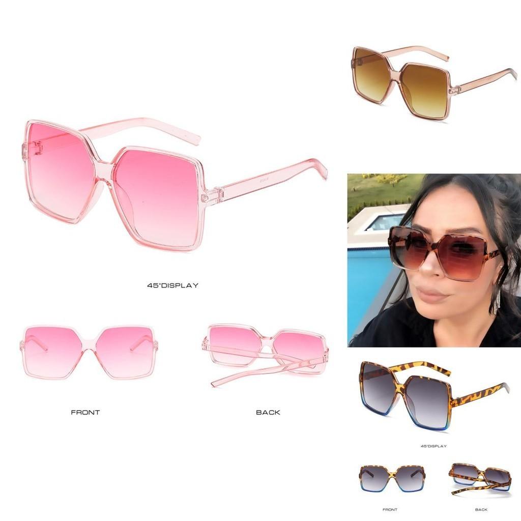 Elegantes Gafas de Sol Cuadradas Oversize con Lente Grande para Mujer para una Protección UV Definitiva