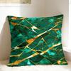Green And Gold Line Pattern Pillow Case Print Pillow Cover For Sofa Home Decor Vintage Pillowcases