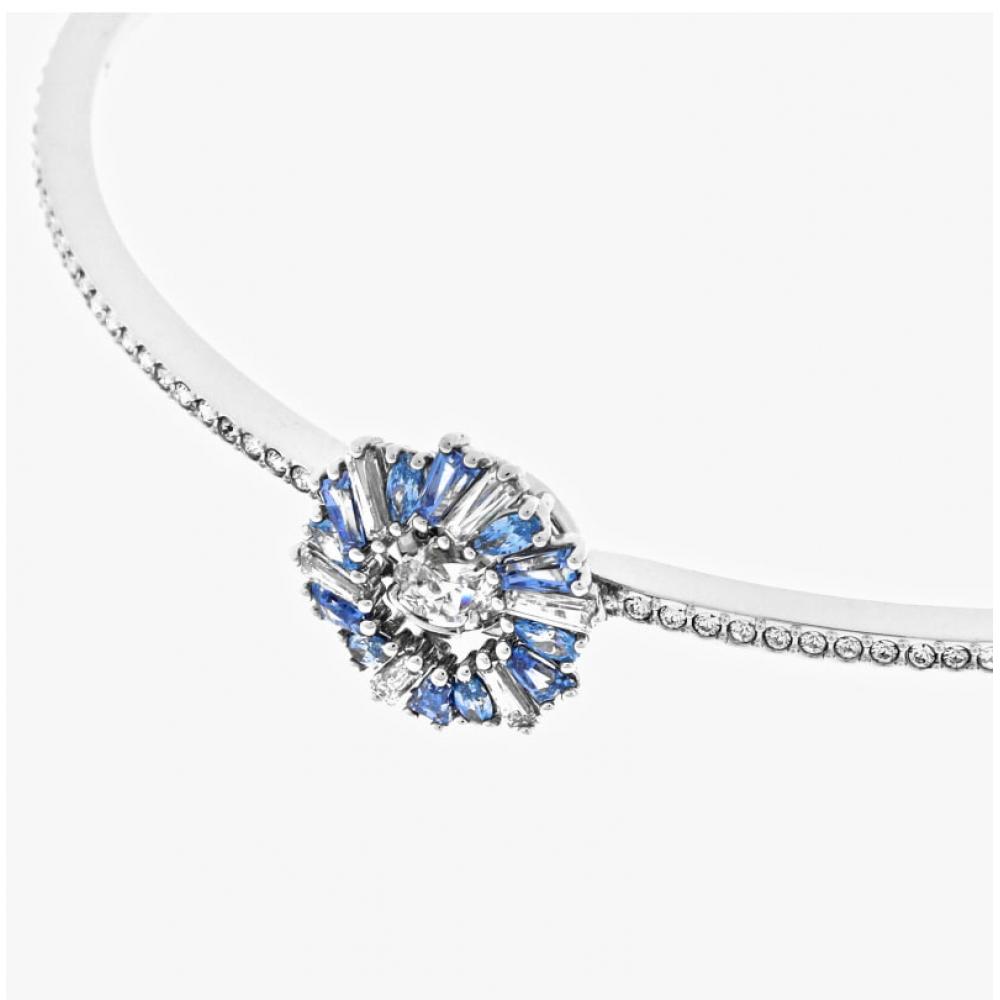 Swarovski 5680014 Idyllia Flower Bangle Medium Bracelet