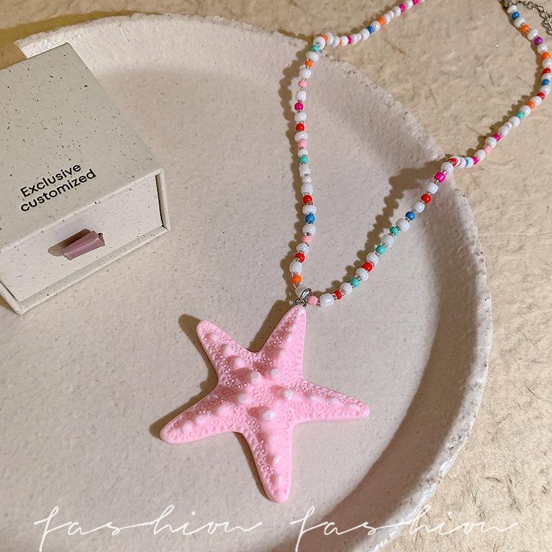 Summer Versatile Starfish Pendant Necklace