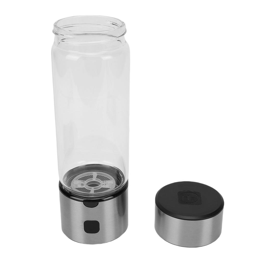 Hydrogen Water Bottle Generator 460ml Portable USB Rechargeable Hydrogen Rich Water Glass Cup for Home Office Travel