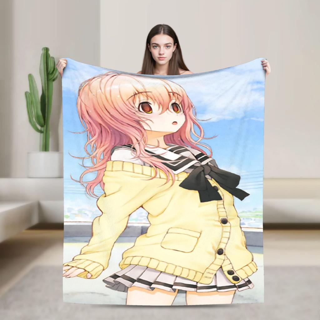 You and Me and Her A Love Story Miyuki Aoi Print Blanket For Men Women Super Soft Cozy Throw Blankets for Couch Multi-size