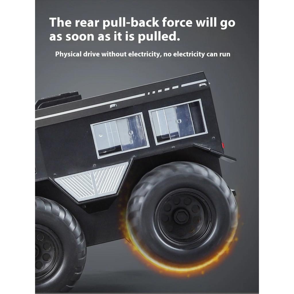 1/24 Metal Die-cast All-terrain Off-road Vehicle Model Simulation Sound and Light Children's Toy Car Ornaments Boys Gift Model