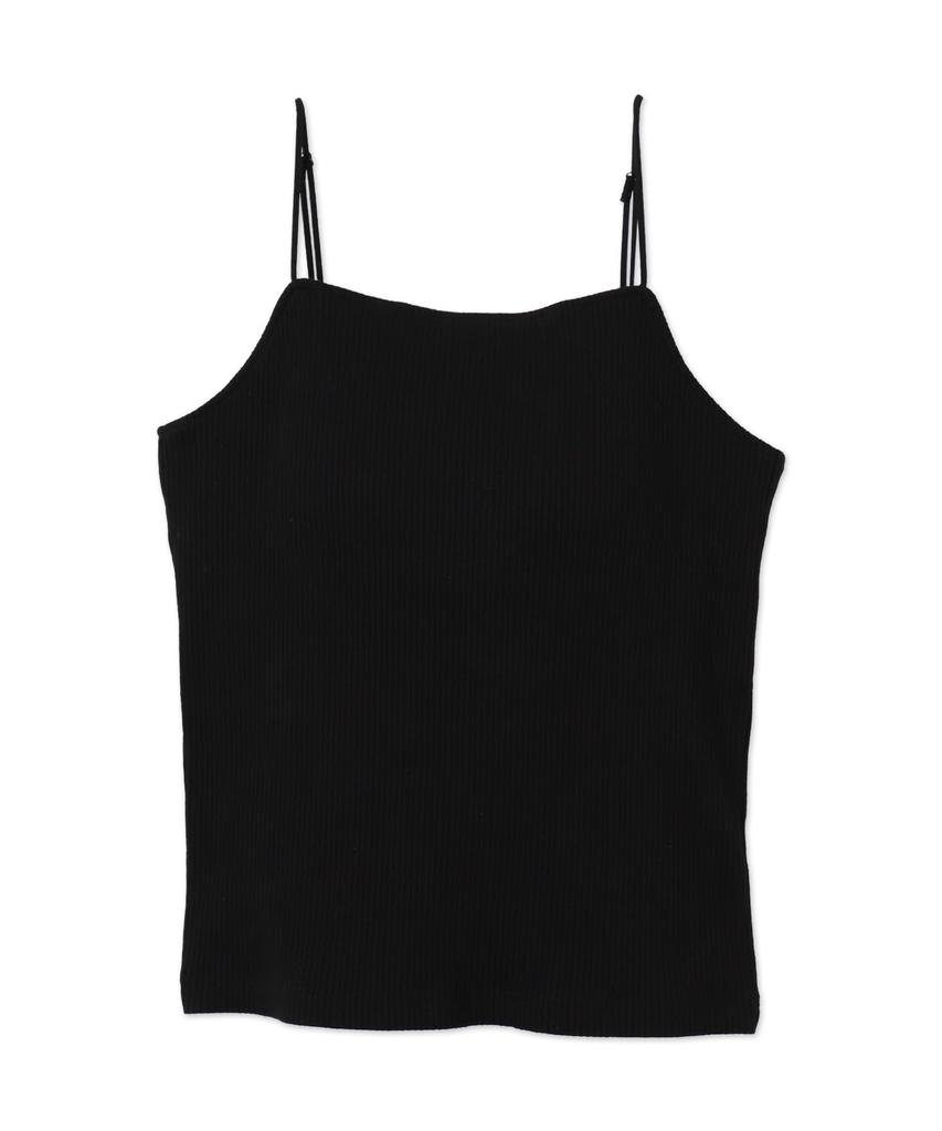 WEGO Nachyu Solid Korean Adult Size Black Women's Camisole, Cup-in Cami, Color, Simple, Casual, Style, Clothing, Gift, Spring/Summer, Autumn/Winter,
