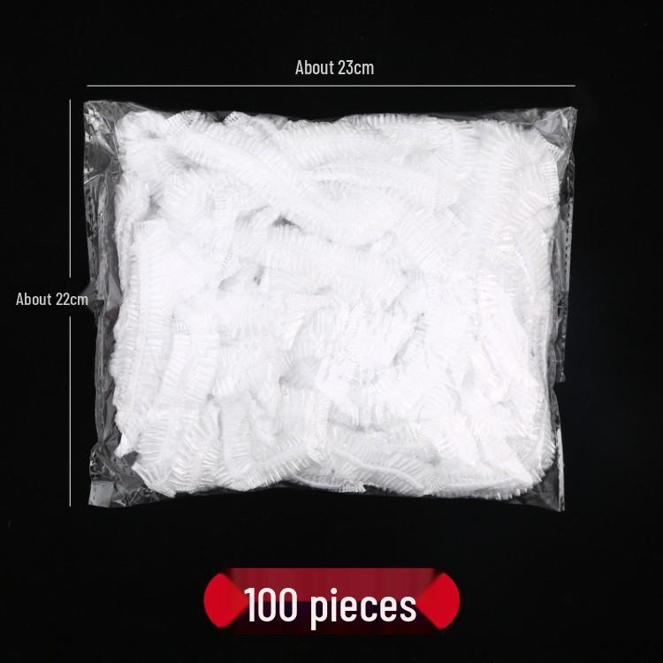 

200 Waterproof Disposable Shower Caps: Oil-Proof, Thick Hair Mask, Deep Conditioning, Home & Bath Use.