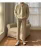 Men's Loose Knit Polo Sweater - Casual Korean Style, Solid Color, Hong Kong-inspired Pullover