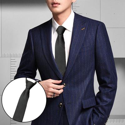 Herren Business-Krawatte, leicht, verstellbar, vielseitig einsetzbar, einfarbig, seidig, dekorativ, glatt, Hochzeit, Alltag, Kleidung, Accessoire
