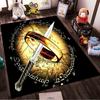 "Fantasy Ring & Sword with Map Design Rug" Non-slip Rug Suitable for Living Room and Bedroom Sofas.