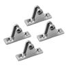 2 Pieces 316 Stainless Steel Deck Bimini Side Mount Hinge 60mm Mirror Polish Marine Boat Sailing Hardware Deck Hinge