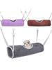 Hamster Cage Hammock Ferret Hide Tunnel Warm Rat Small Animals Play Tube Swing Sleeping Hanging Bed Nests Hideaway funny Toys