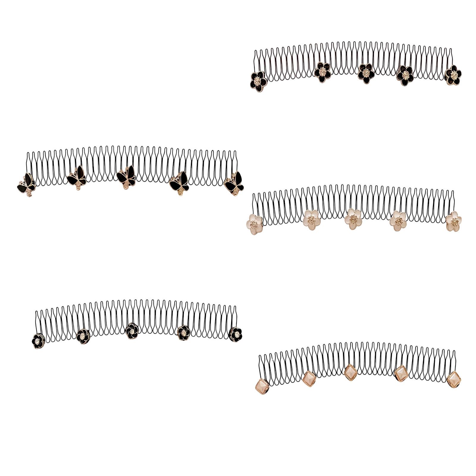 

5/10Pcs Hair Flyaway Control Comb Metal Hair Accessory Lightweight Hairpin For Work And Outdoor Activity 5