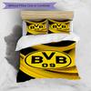 3pcs Duvet Cover Set (1*Duvet Cover + 2*Pillowcase, Without Core), Borussia Dortmund Print Bedding Set, Bedroom Decor, All‑Season, Birthday Gift