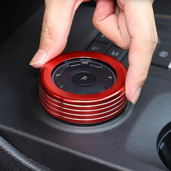 For -2025 Ford Ranger Raptor Red Center Drive Mode Selector Knob Trim Ring