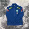 Brazil National Team Collar Jacket Neymar Same Style Waterproof Outdoor Football Coat Men