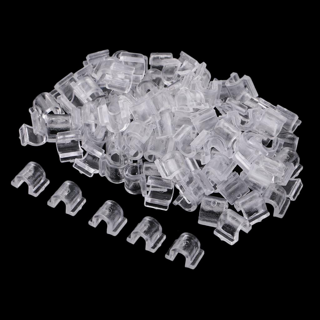100pcs Space Beads Loose Clear Rubber Pearl Base Square 8x9x12mm