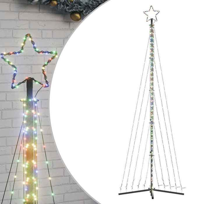 VidaXL Sapin de Noël à LED 495 LED colorées 300,5 cm, lumière de Noël, lumière de Noël LED, lumière de Noël extérieure, 4016439