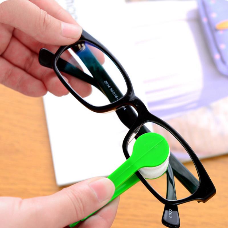 Limpiador de gafas multifuncional portátil, frotador para gafas, gafas de sol, cepillos limpiadores de microfibra, herramientas de limpieza Mini 1 Uds